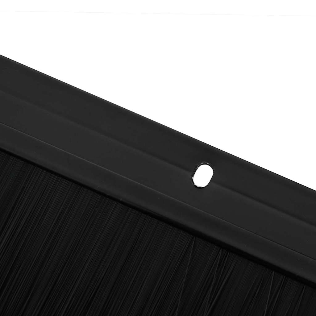 Spazzole per porte a vite 2 pcs Nero 100 cm Lega di alluminio | homemem39
