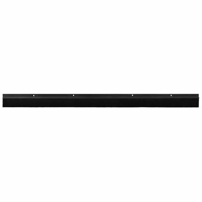 Spazzole per porte a vite 2 pcs Nero 100 cm Lega di alluminio | homemem39