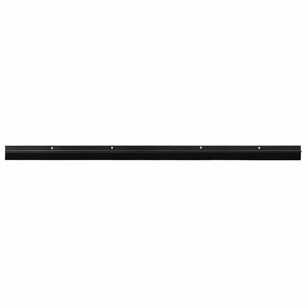Spazzole per porte a vite 6 pcs Nero 100 cm Lega di alluminio | homemem39