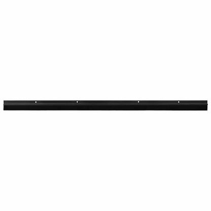 Spazzole per porte a vite 6 pcs Nero 100 cm Lega di alluminio | homemem39