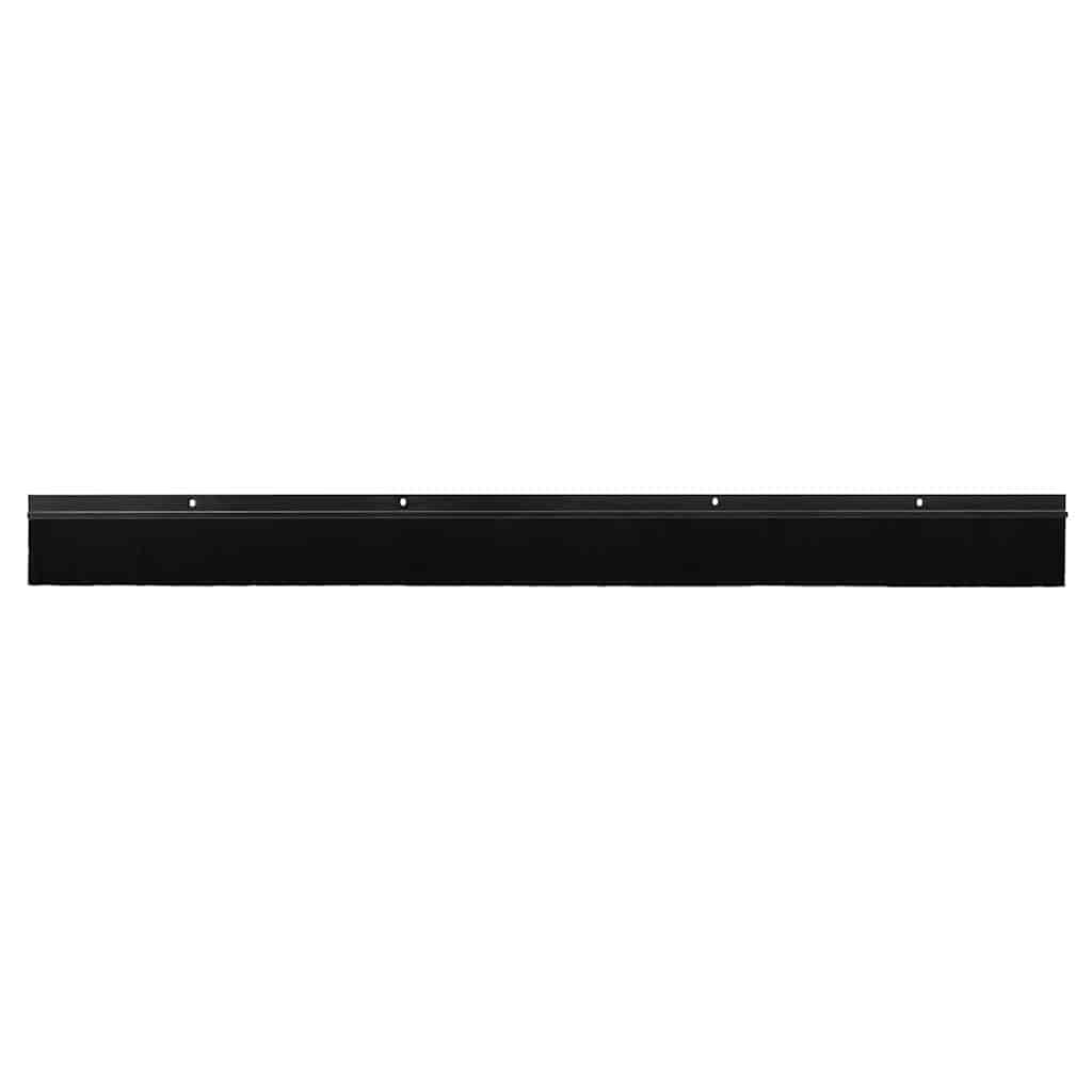 Spazzole per porte a vite 6 pcs Nero 100 cm Lega di alluminio