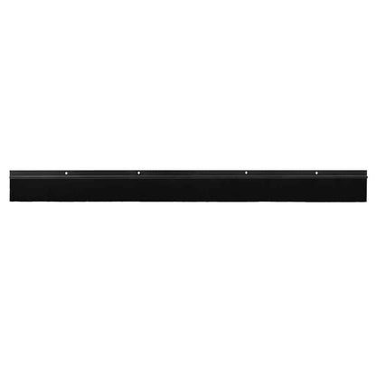 Spazzole per porte a vite 6 pcs Nero 100 cm Lega di alluminio