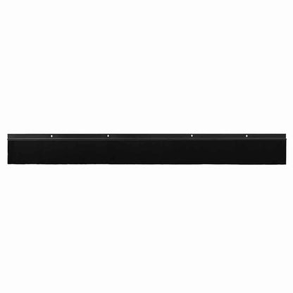 Spazzole per porte a vite 6 pcs Nero 100 cm Lega di alluminio