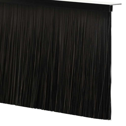 Spazzole per porte a vite 2 pcs Nero 100 cm Lega di alluminio | homemem39
