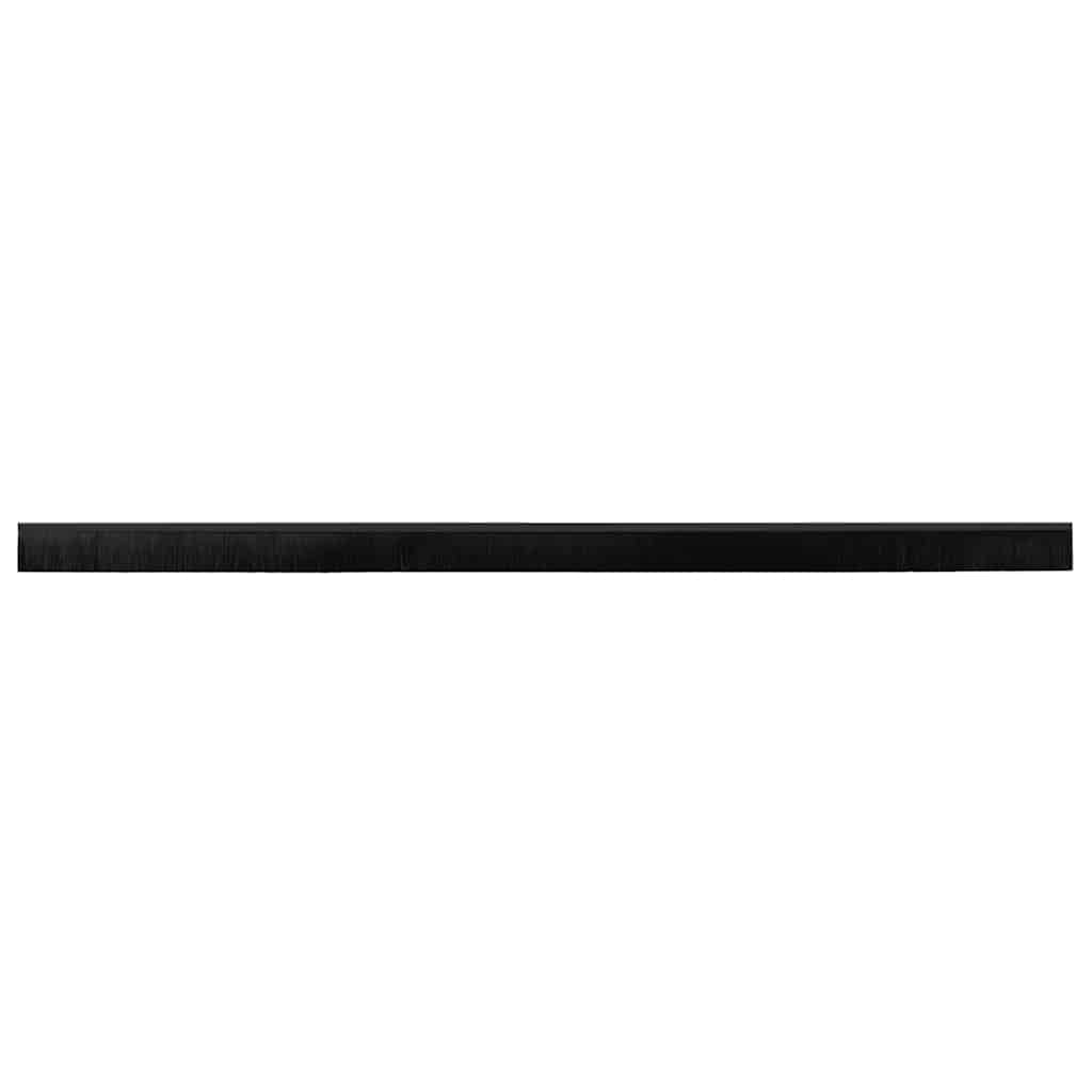 Spazzole per porte a vite 6 pcs Nero 100 cm Lega di alluminio | homemem39