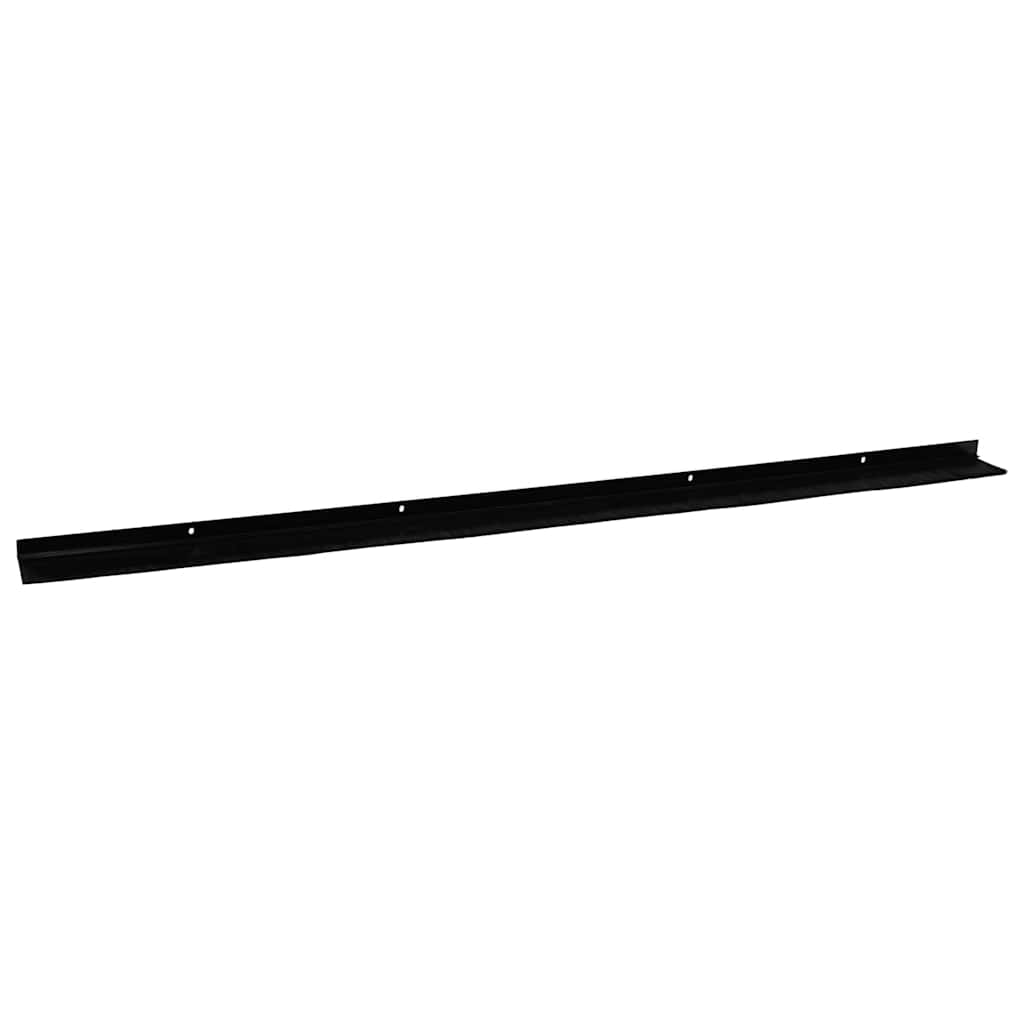 Spazzole per porte a vite 6 pcs Nero 100 cm Lega di alluminio | homemem39
