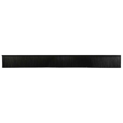 Spazzole per porte a vite 6 pcs Nero 100 cm Lega di alluminio | homemem39