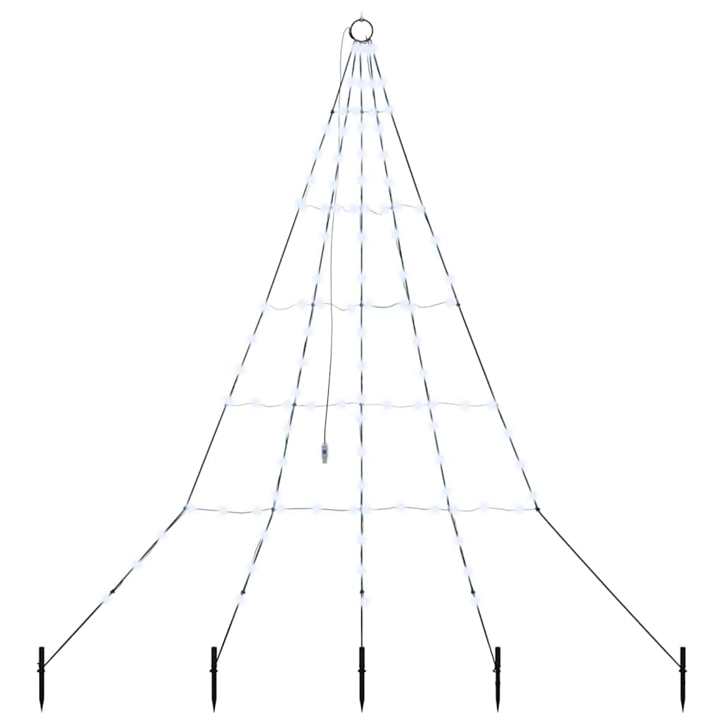 Albero di Natale LED con picchetti per il terreno 182 cm