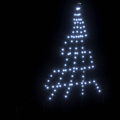 Albero di Natale LED con picchetti per il terreno Bianco freddo