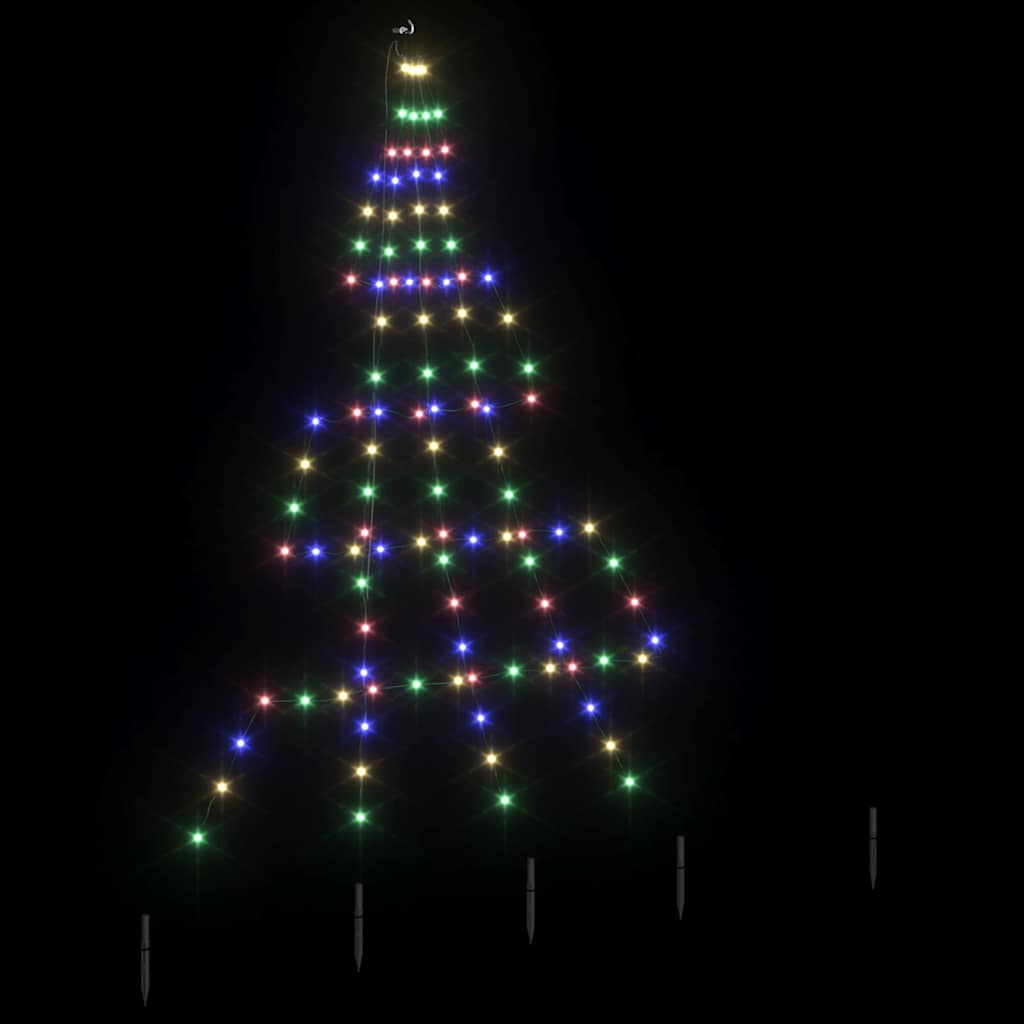 Albero di Natale LED con picchetti per il terreno 182 cm