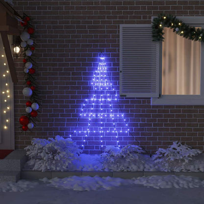 Albero di Natale LED con picchetti per il terreno Blu 182 cm