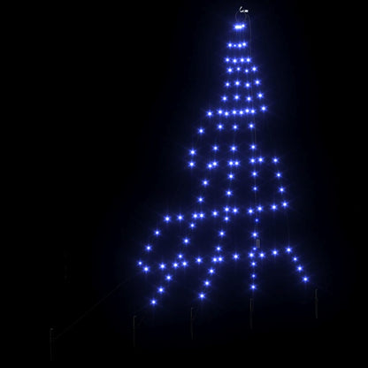 Albero di Natale LED con picchetti per il terreno Blu 182 cm