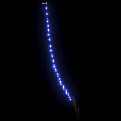 Albero di Natale LED con picchetti per il terreno Blu 182 cm