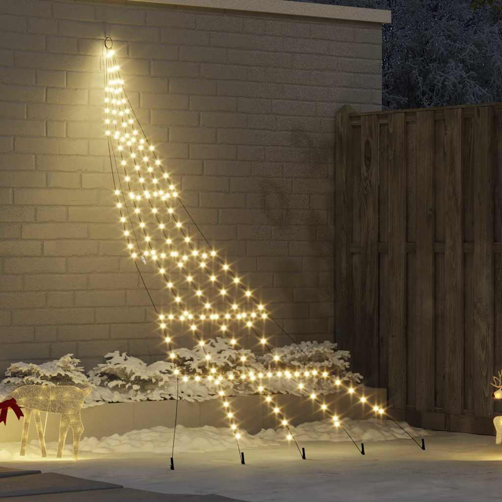 Albero di Natale LED con picchetti per il terreno 306 cm
