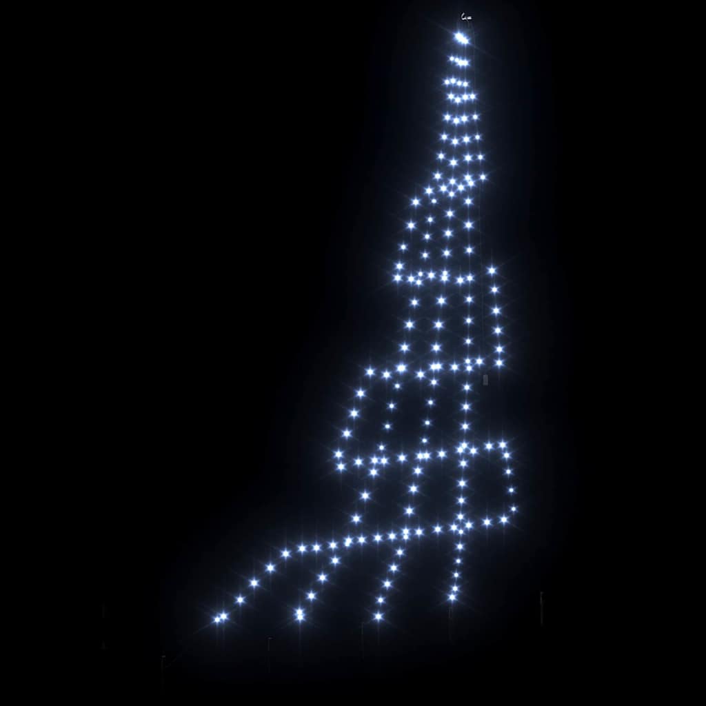 Albero di Natale LED con picchetti per il terreno 306 cm