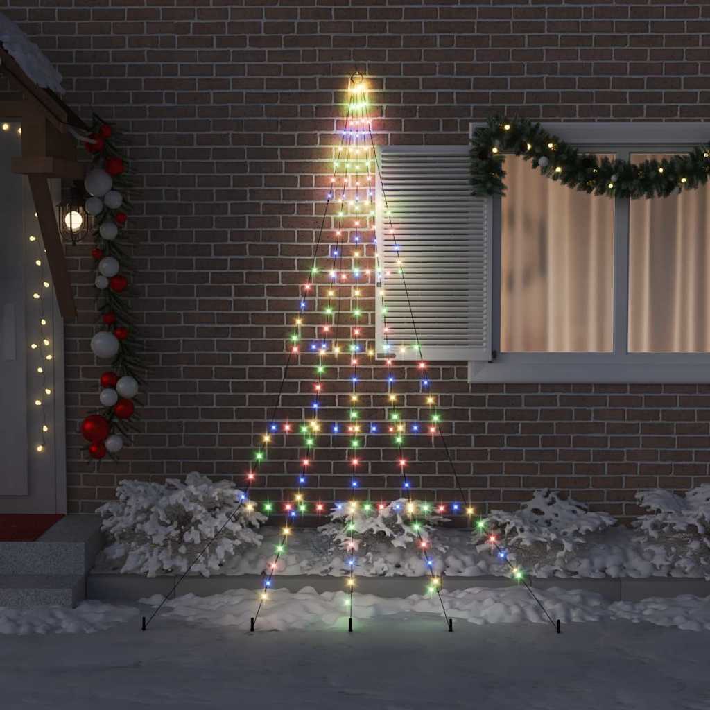 Albero di Natale LED con picchetti per il terreno 306 cm