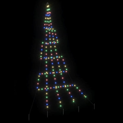 Albero di Natale LED con picchetti per il terreno 306 cm