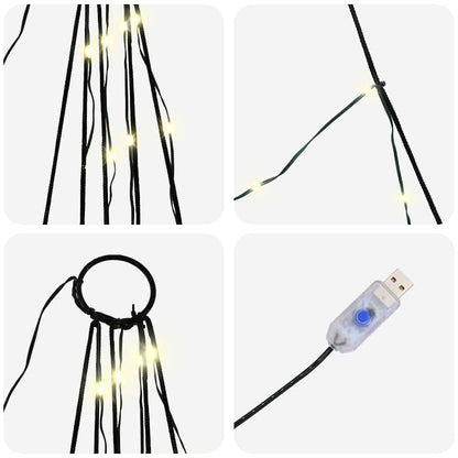 Albero di Natale LED con picchetti per il terreno 511 cm