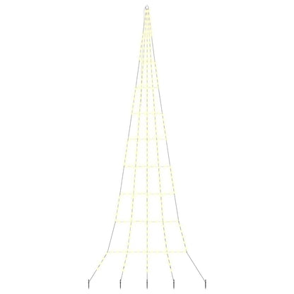 Albero di Natale LED con picchetti per il terreno Bianco caldo