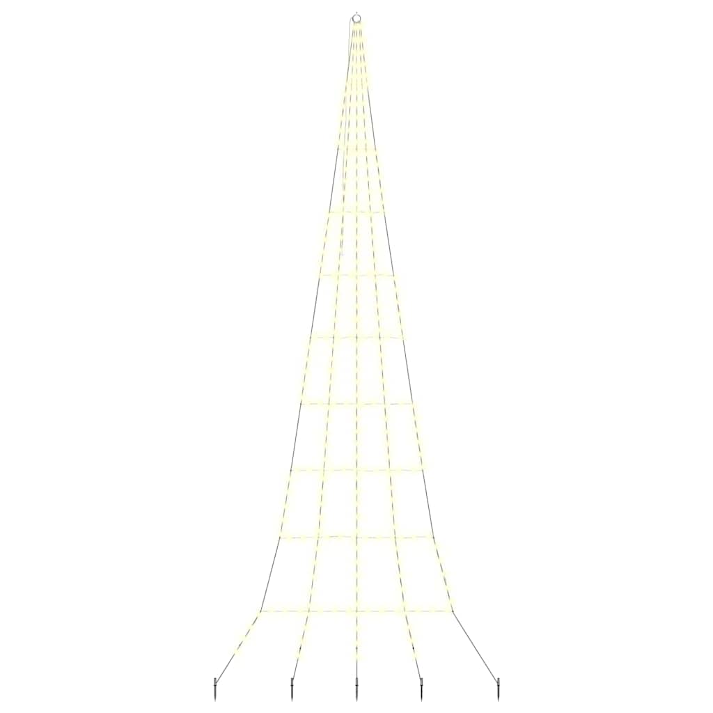 Albero di Natale LED con picchetti per il terreno 511 cm