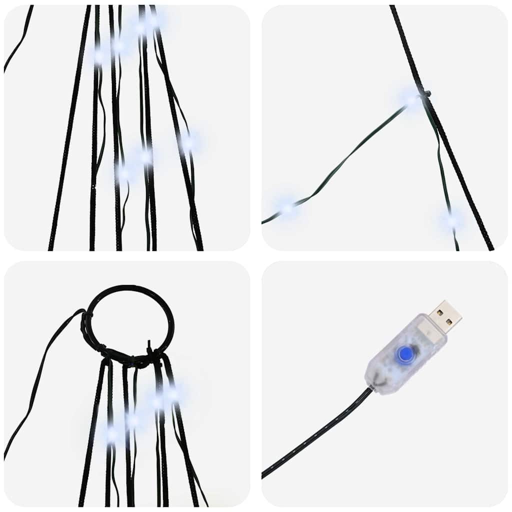 Albero di Natale LED con picchetti per il terreno 511 cm