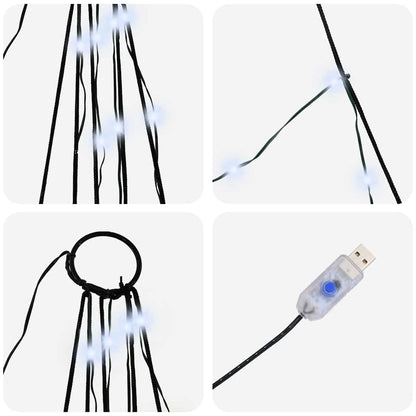 Albero di Natale LED con picchetti per il terreno 511 cm