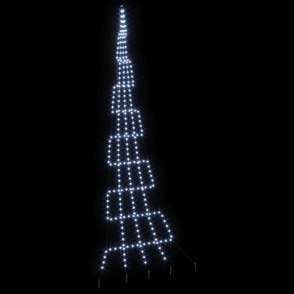 Albero di Natale LED con picchetti per il terreno 511 cm