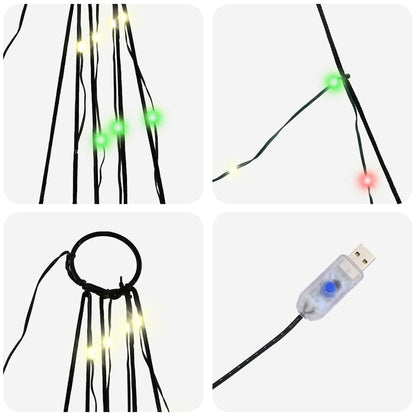 Albero di Natale LED con picchetti per il terreno 511 cm
