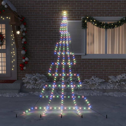 Albero di Natale LED con picchetti per il terreno 511 cm