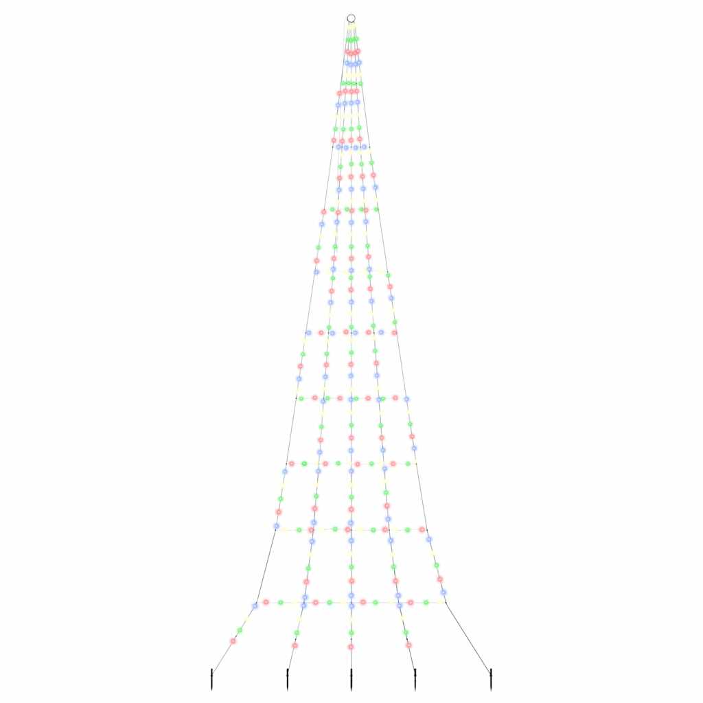 Albero di Natale LED con picchetti per il terreno 511 cm