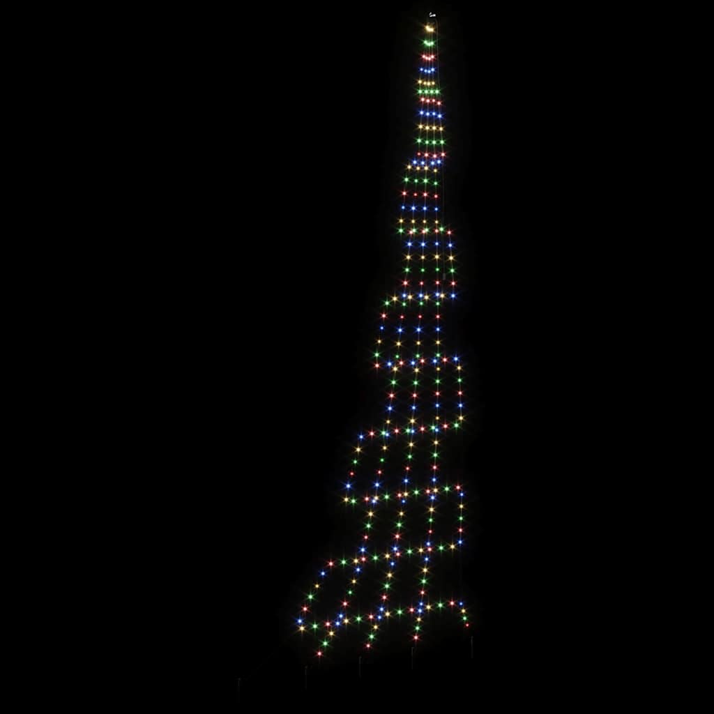 Albero di Natale LED con picchetti per il terreno 511 cm