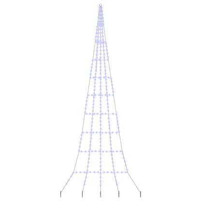 Albero di Natale LED con picchetti per il terreno Blu 511 cm