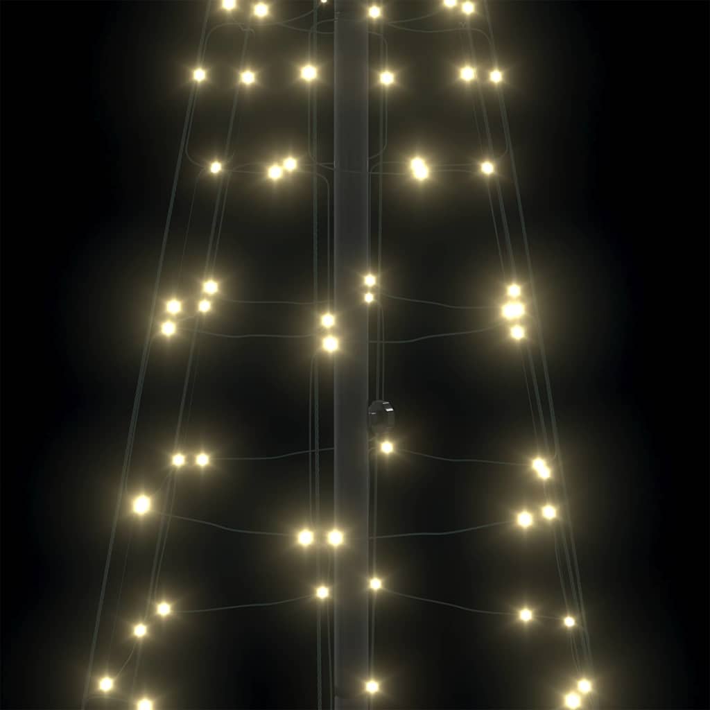 Albero di Natale LED con picchetti per il terreno Bianco caldo | homemem39