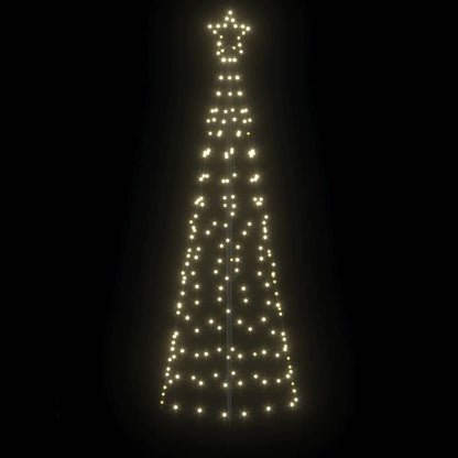 Albero di Natale LED con picchetti per il terreno Bianco caldo | homemem39