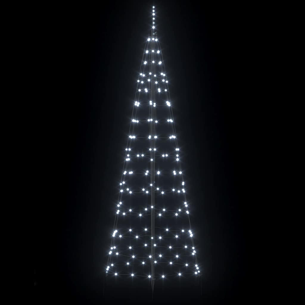 Albero di Natale LED con picchetti per il terreno 250 cm Ferro | homemem39