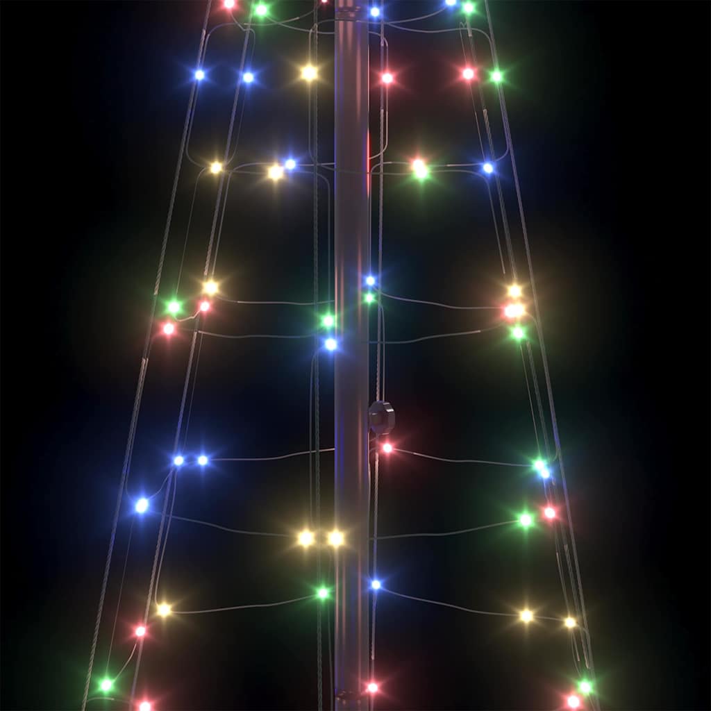 Albero di Natale LED con picchetti per il terreno 250 cm Ferro | homemem39