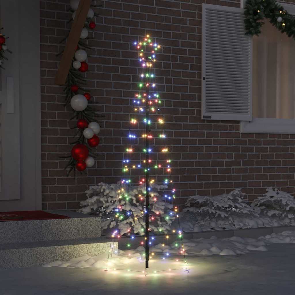 Albero di Natale LED con picchetti per il terreno 250 cm Ferro | homemem39
