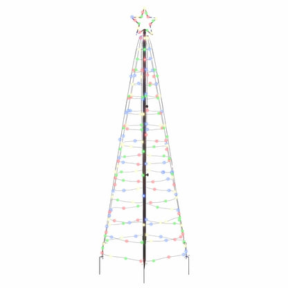 Albero di Natale LED con picchetti per il terreno 250 cm Ferro | homemem39