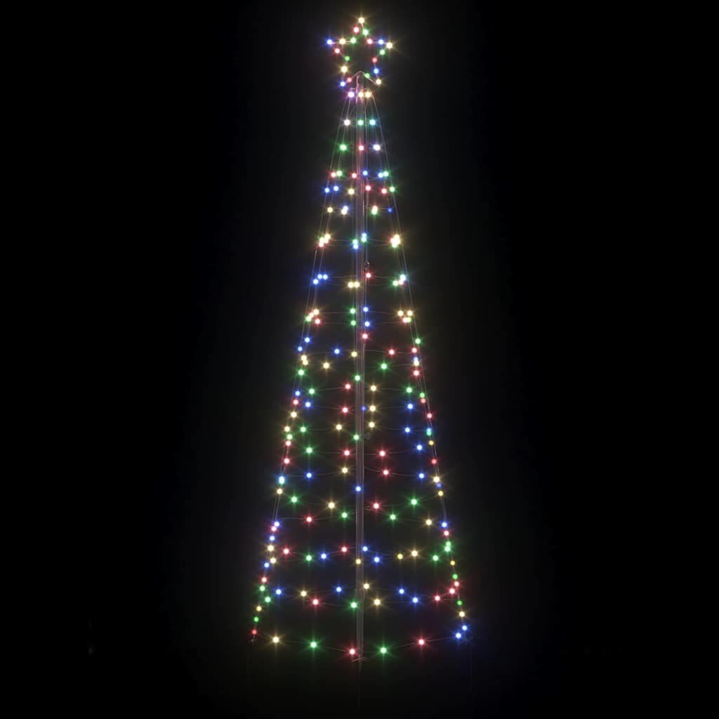 Albero di Natale LED con picchetti per il terreno 250 cm Ferro | homemem39