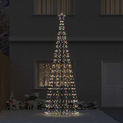 Albero di Natale LED con picchetti per il terreno 400 cm Ferro | homemem39
