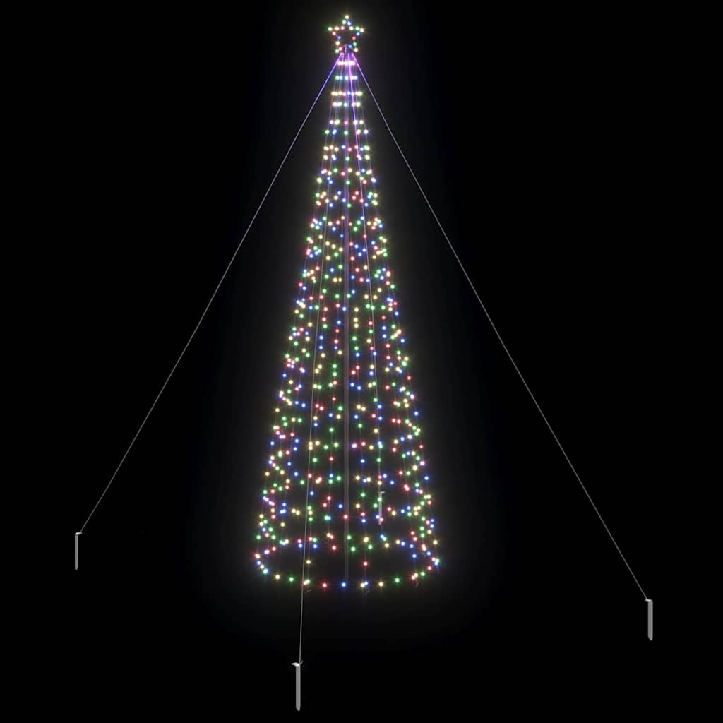 Albero di Natale LED con picchetti per il terreno 400 cm Ferro | homemem39