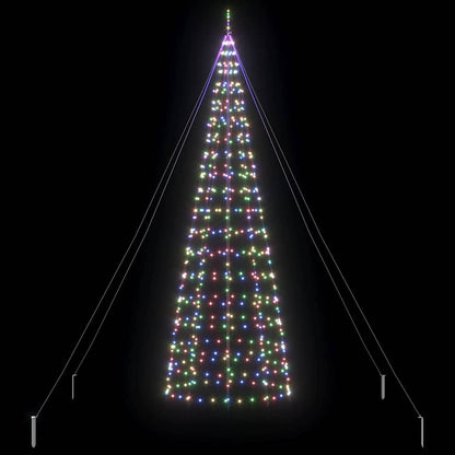 Albero di Natale LED con picchetti per il terreno 400 cm Ferro | homemem39