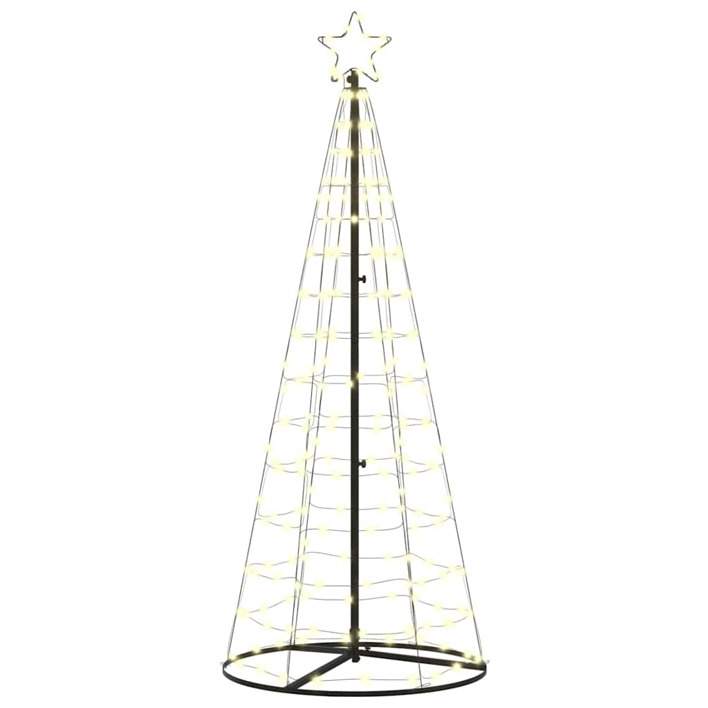 Albero di Natale LED con 390 LED Bianco caldo 250 cm Ferro