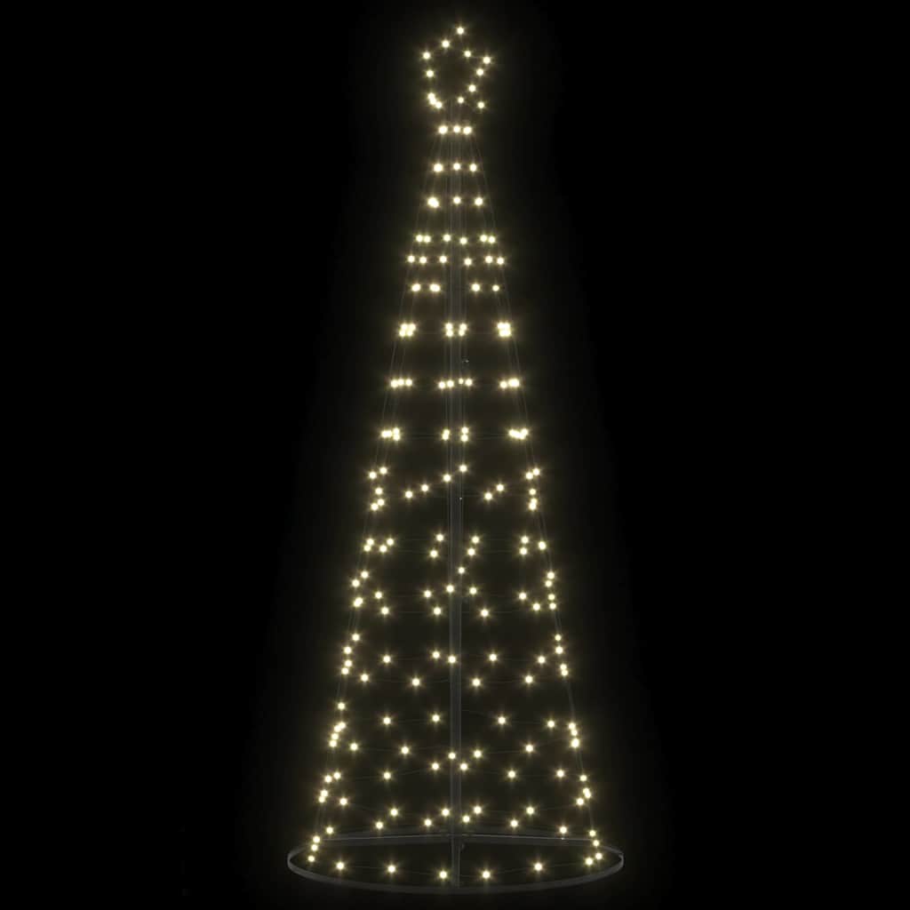 Albero di Natale LED con 390 LED Bianco caldo 250 cm Ferro