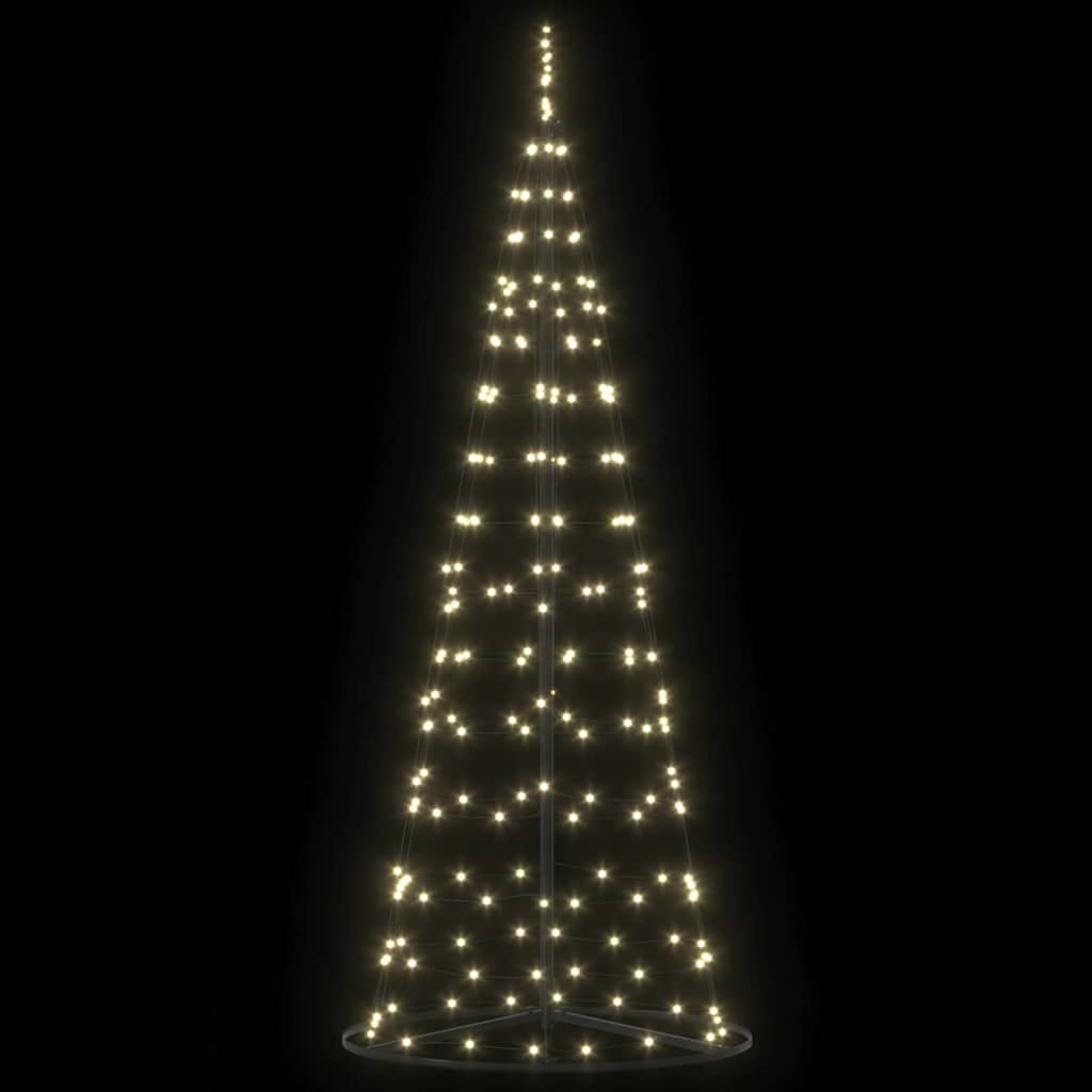 Albero di Natale LED con 390 LED Bianco caldo 250 cm Ferro