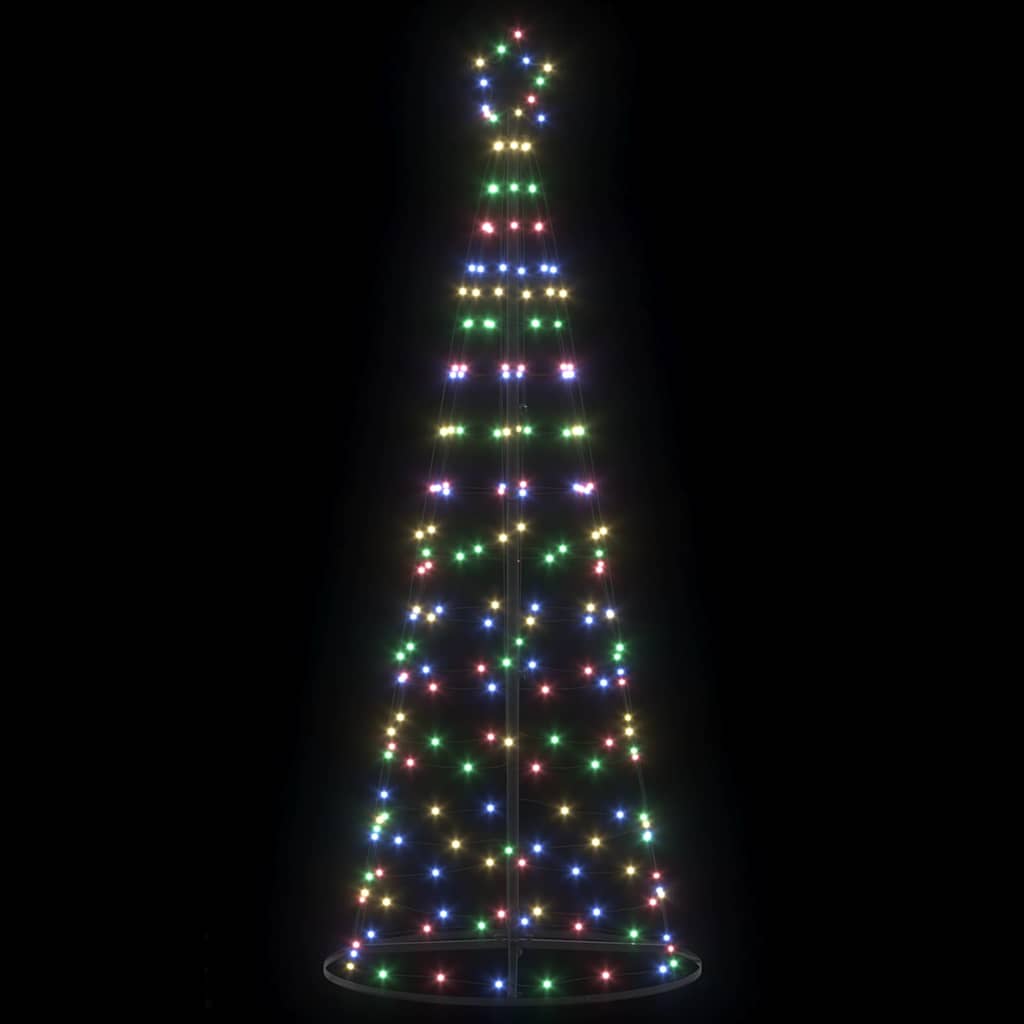 Albero di Natale LED con 390 LED Multicolore 250 cm Ferro