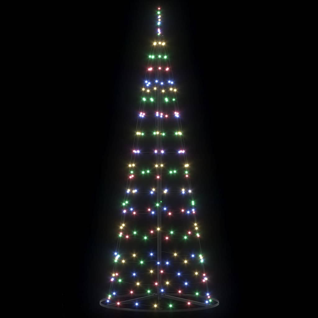 Albero di Natale LED con 390 LED Multicolore 250 cm Ferro