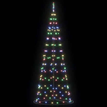 Albero di Natale LED con 390 LED Multicolore 250 cm Ferro