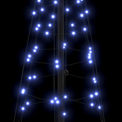 Albero di Natale LED con 390 LED con supporto Blu 250 cm Ferro