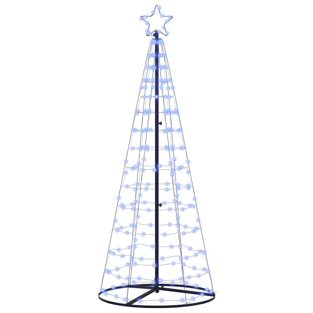 Albero di Natale LED con 390 LED con supporto Blu 250 cm Ferro